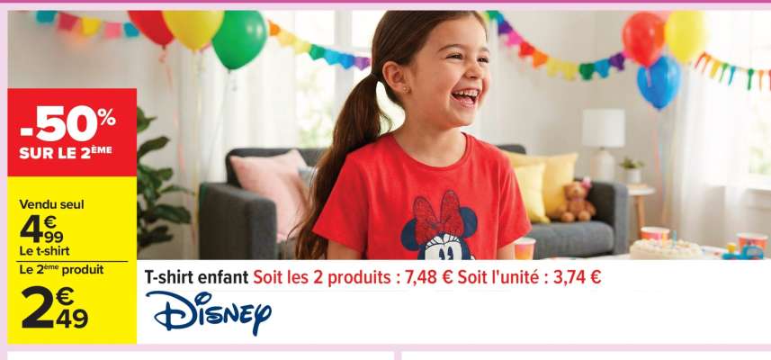T-shirt enfant Disney