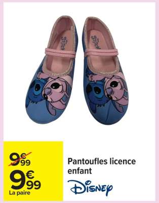 Pantoufles licence enfant