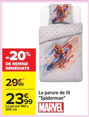La parure de lit "Spiderman"