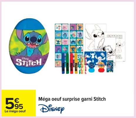 Méga oeuf surprise garni Stitch