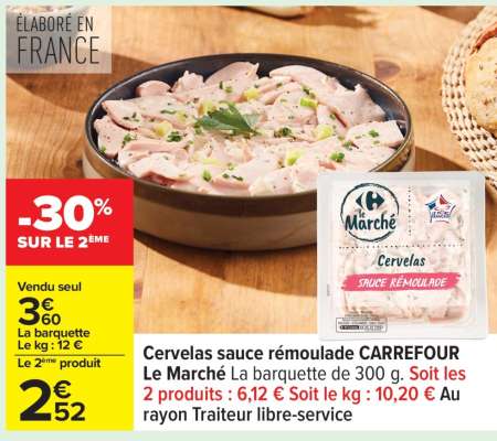 Cervelas sauce rémoulade CARREFOUR Le Marché