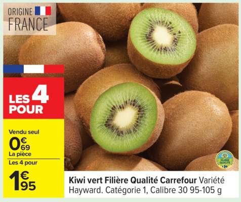 Kiwi vert FILIÈRE QUALITÉ CARREFOUR