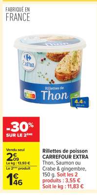 Rillettes de poisson CARREFOUR EXTRA