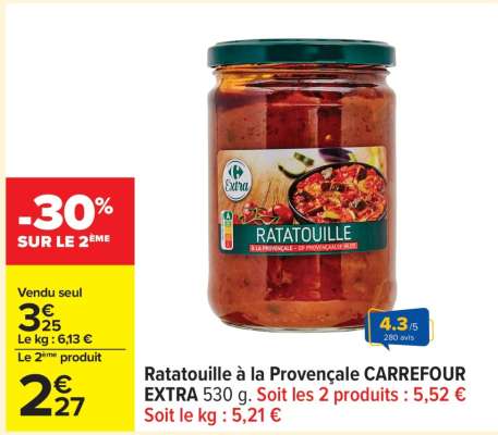 Ratatouille à la Provençale CARREFOUR EXTRA