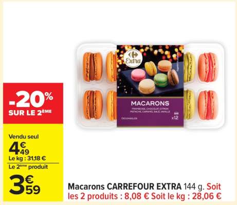 Macarons CARREFOUR EXTRA