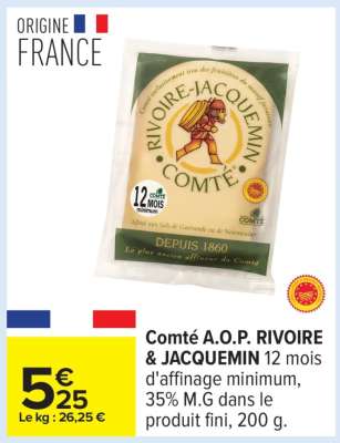Comté A.O.P. RIVOIRE - JACQUEMIN