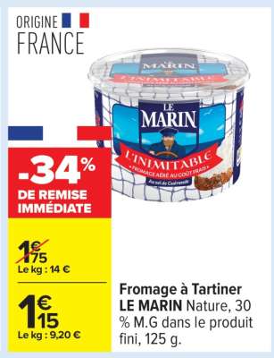 Fromage à tartiner LE MARIN