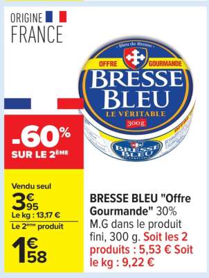BRESSE BLEU "Offre gourmande"