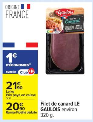 FILET DE CANARD LE GAULOIS