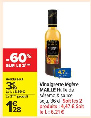 Vinaigrette Légère "Maille"