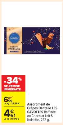Assortiment de Crêpes Dentelle LES GAVOTTES