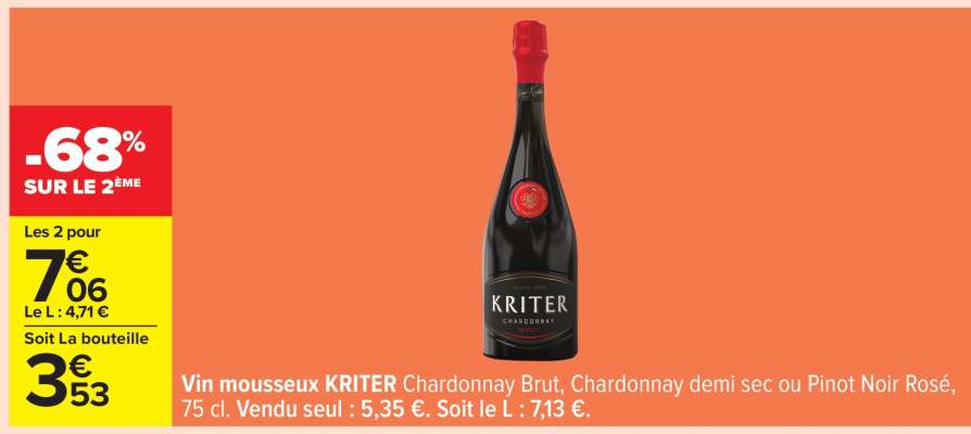 Vin Mousseux Kriter