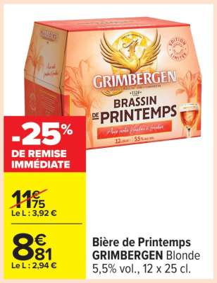 Bière de Printemps GRIMBERGEN Blonde