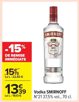 VODKA "SMIRNOFF"