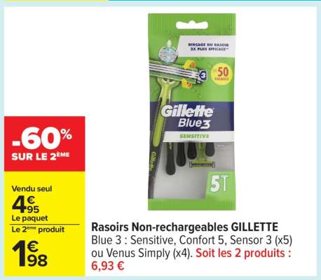 Rasoirs Non Rechargeables GILLETTE