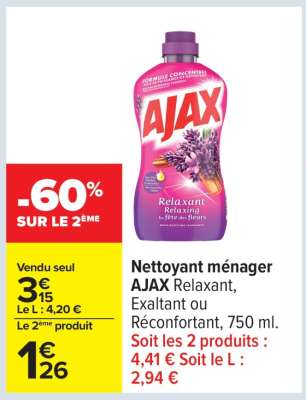 Nettoyant ménager AJAX Relaxant