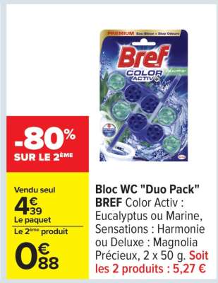 Bloc WC "Duo Pack" BREF Color Activ