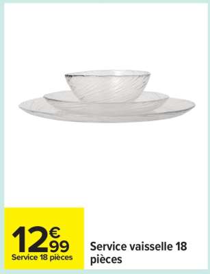 Service vaisselle 18 pièces