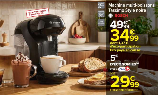 Machine multi-boissons Tassimo Style noire