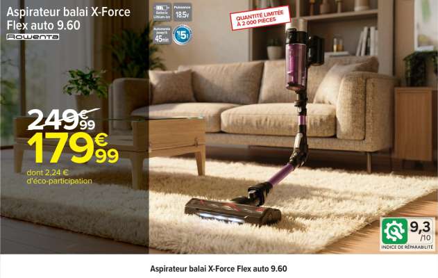 Aspirateur balai X-Force Flex auto 9.60