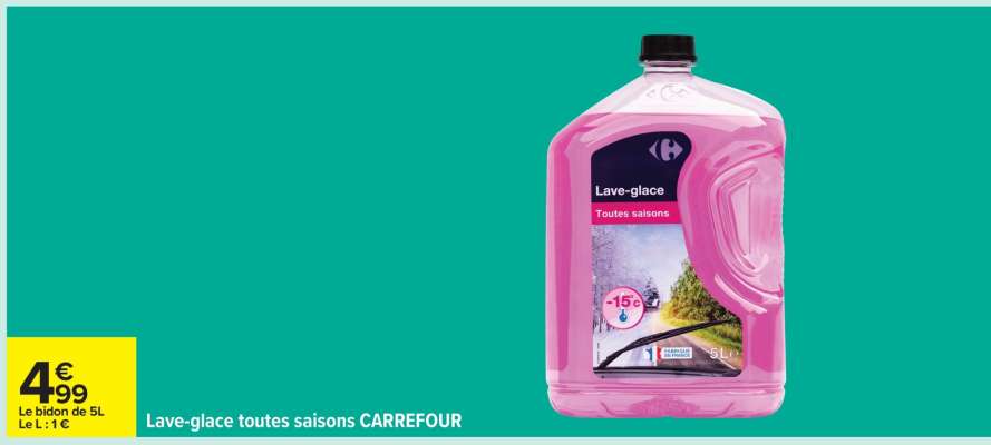 Lave-glace toutes saisons CARREFOUR