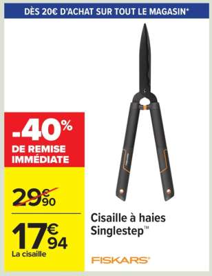 Cisaille à haies Singlestep
