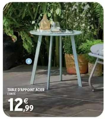 TABLE D'APPOINT ACIER