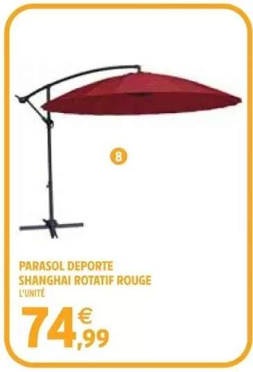 Parasol déporté