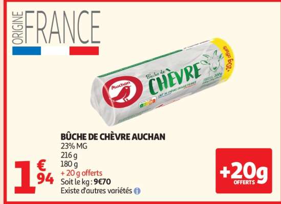 Bûche De Chèvre Auchan