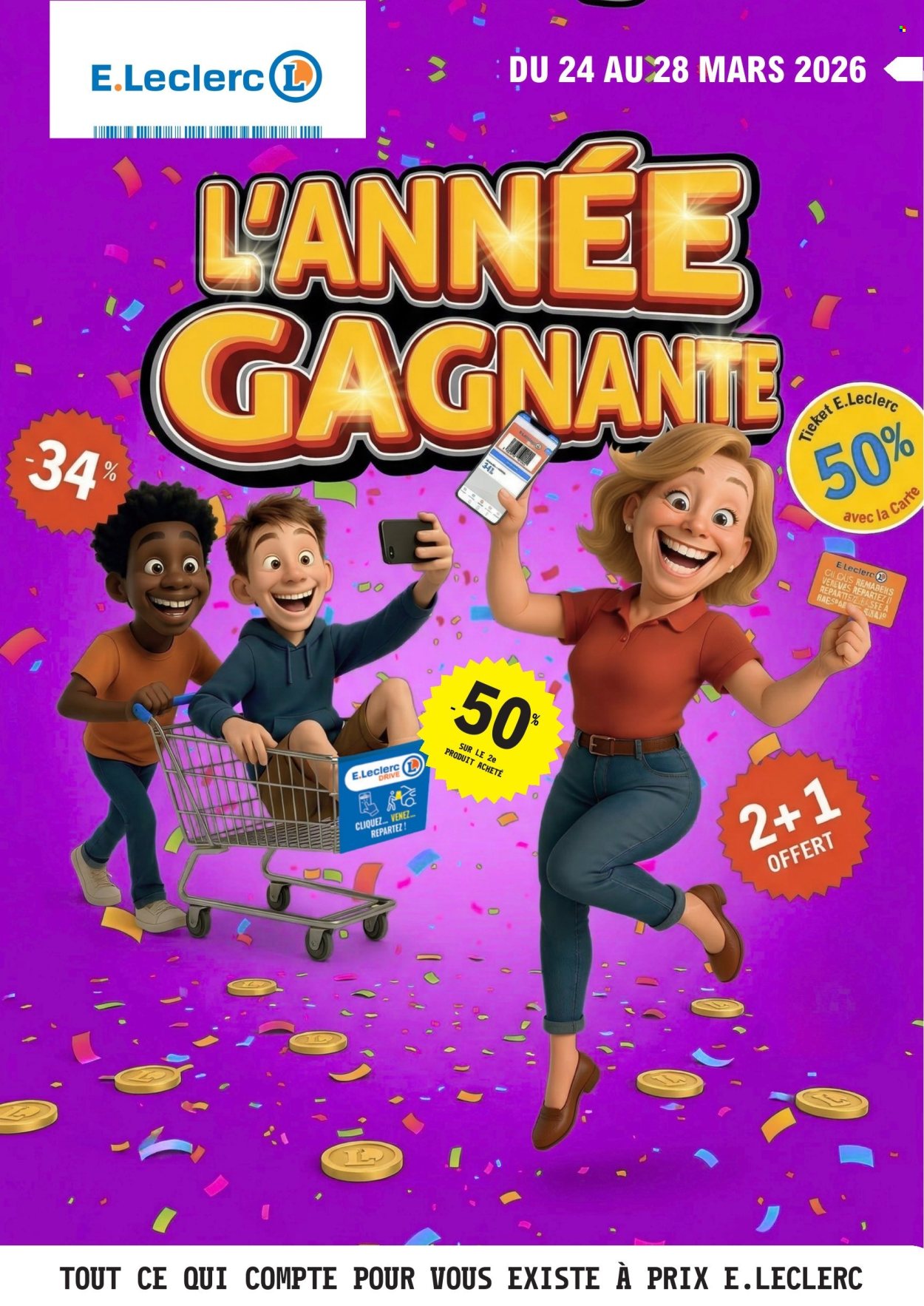 Catalogue E.Leclerc - 24/03/2026 - 28/03/2026. Page 1