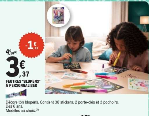 FEUTRES "BLOPENS" À PERSONNALISER