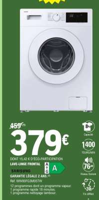 LAVE-LINGE FRONTAL SAMSUNG