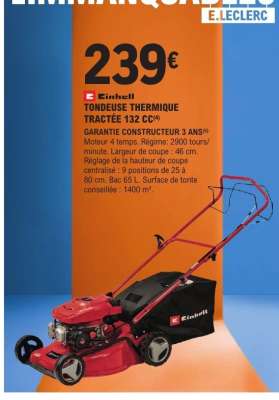 Tondeuse thermique tractée 132 CC