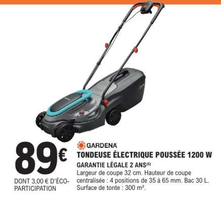 GARDENA Tondeuse Électrique Poussée 1200 W