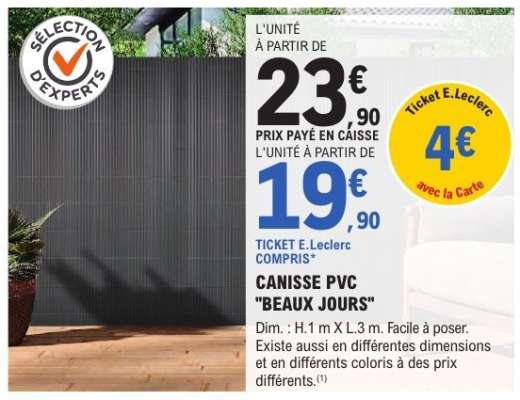 CANISSE PVC 'BEAUX JOURS'