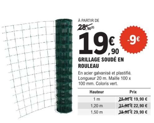 GRILLAGE SOUDÉ EN ROULEAU