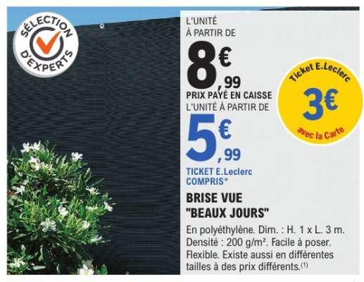 Brise Vue 'Beaux Jours'