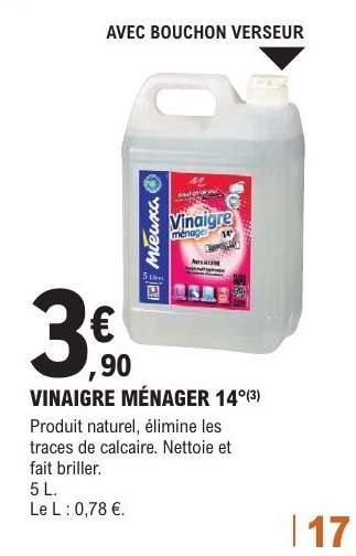 VINAIGRE MÉNAGER 14°