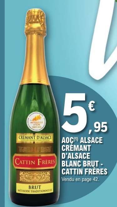 AOC ALSACE CRÉMANT D'ALSACE BLANC BRUT - CATTIN FRÈRES