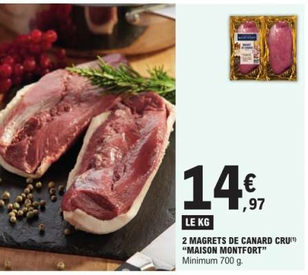 2 Magrets de Canard Cru 'Maison Montfort'