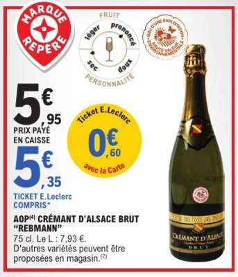 AOP Crémant d'Alsace Brut 'Rebmann'