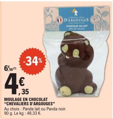 MOULAGE EN CHOCOLAT “CHEVALIERS D'ARGOUGES”