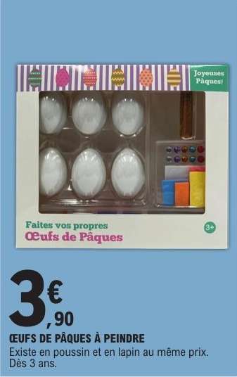 ŒUFS DE PÂQUES À PEINDRE