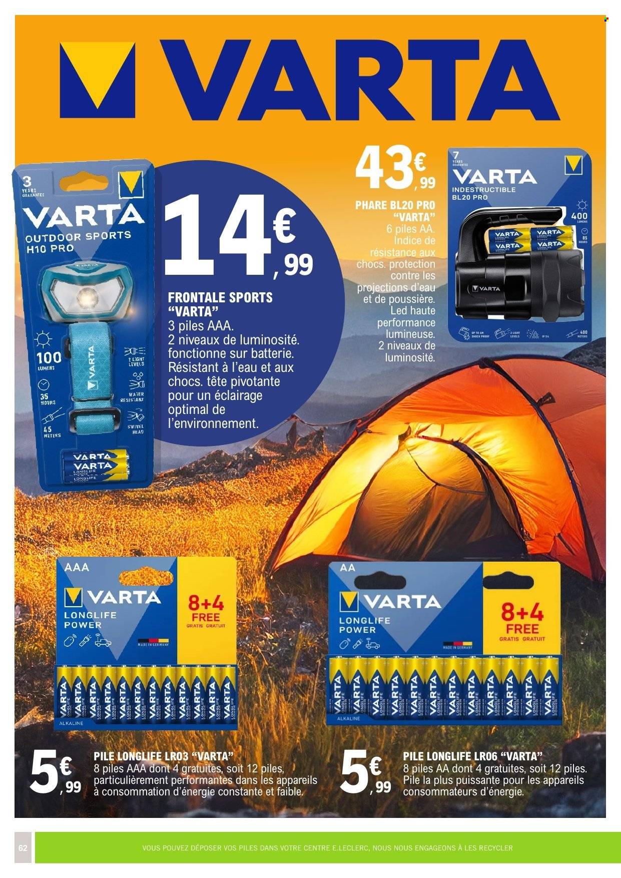 Catalogue E.Leclerc - 24/03/2026 - 06/04/2026. Page 62
