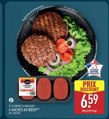 ST-CLÉMENT LE BOUCHER 6 HACHÉS AU BŒUF