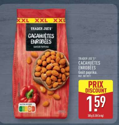 TRADER JOE'S CACAHUÈTES ENROBÉES