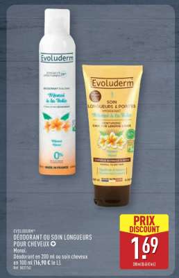 Évoluderm Déodorant ou Soin Longueurs pour Cheveux