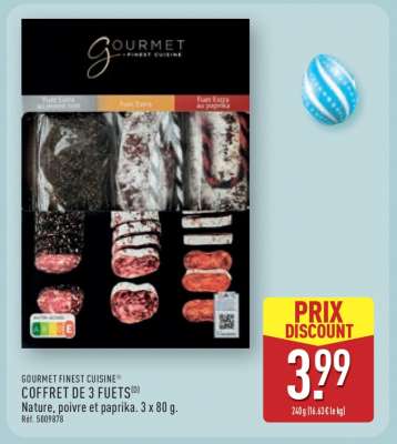 GOURMET FINEST CUISINE® COFFRET DE 3 FUETS