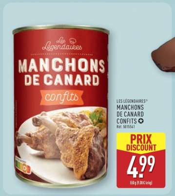 LES LÉGENDAIRES® MANCHONS DE CANARD CONFITS