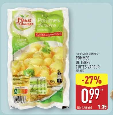 FLEURS DES CHAMPS® POMMES DE TERRE CUITES VAPEUR